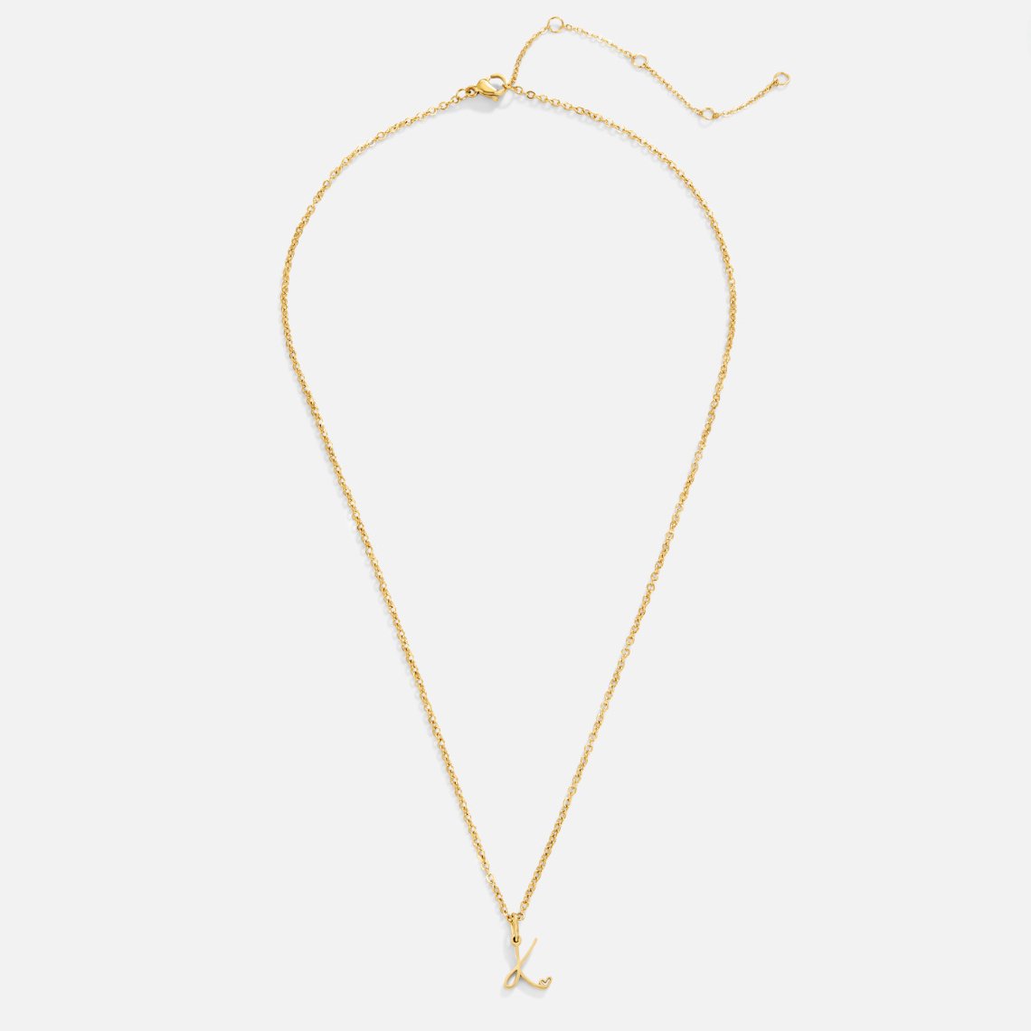 Alphabet Letter Heart Necklace