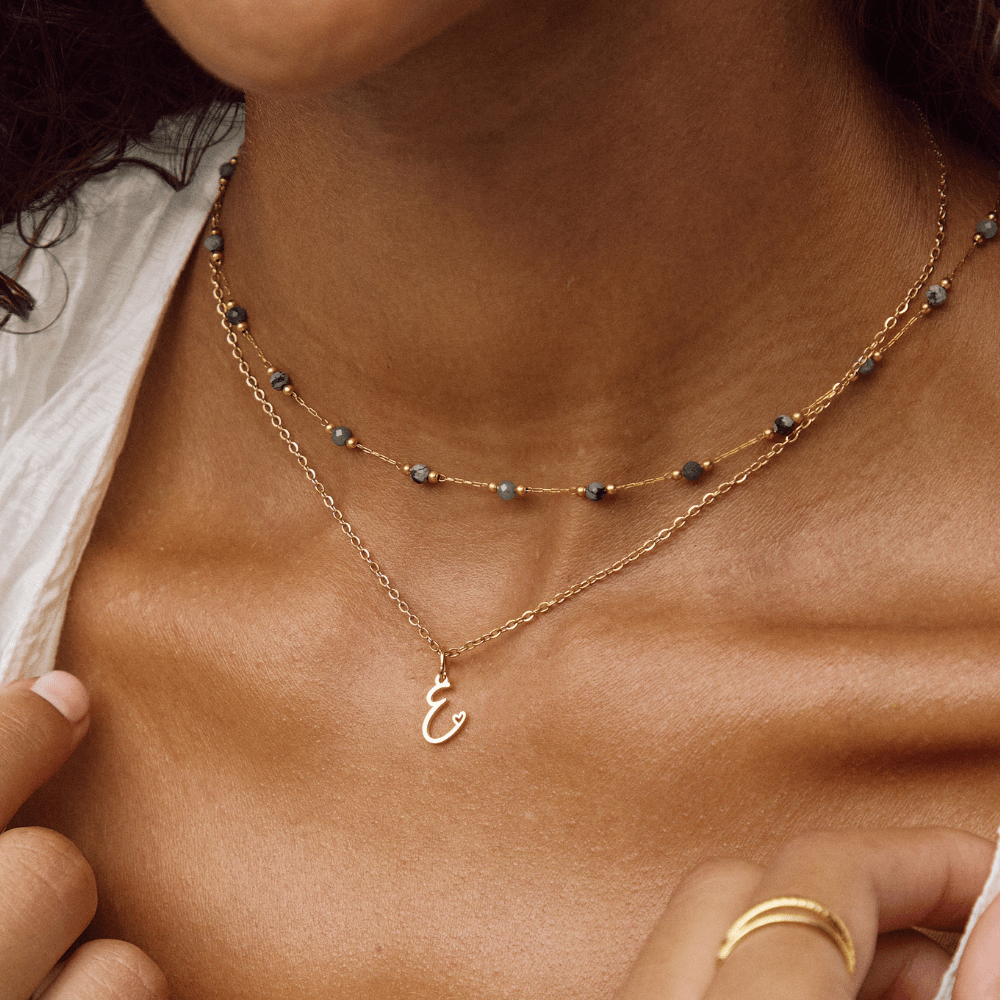 Alphabet Letter Heart Necklace