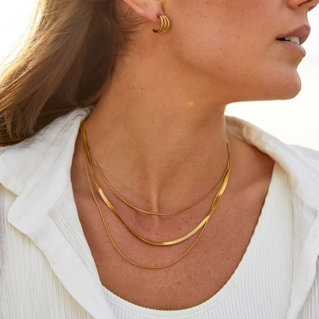 Twisted Multi-Layered Chain Necklace