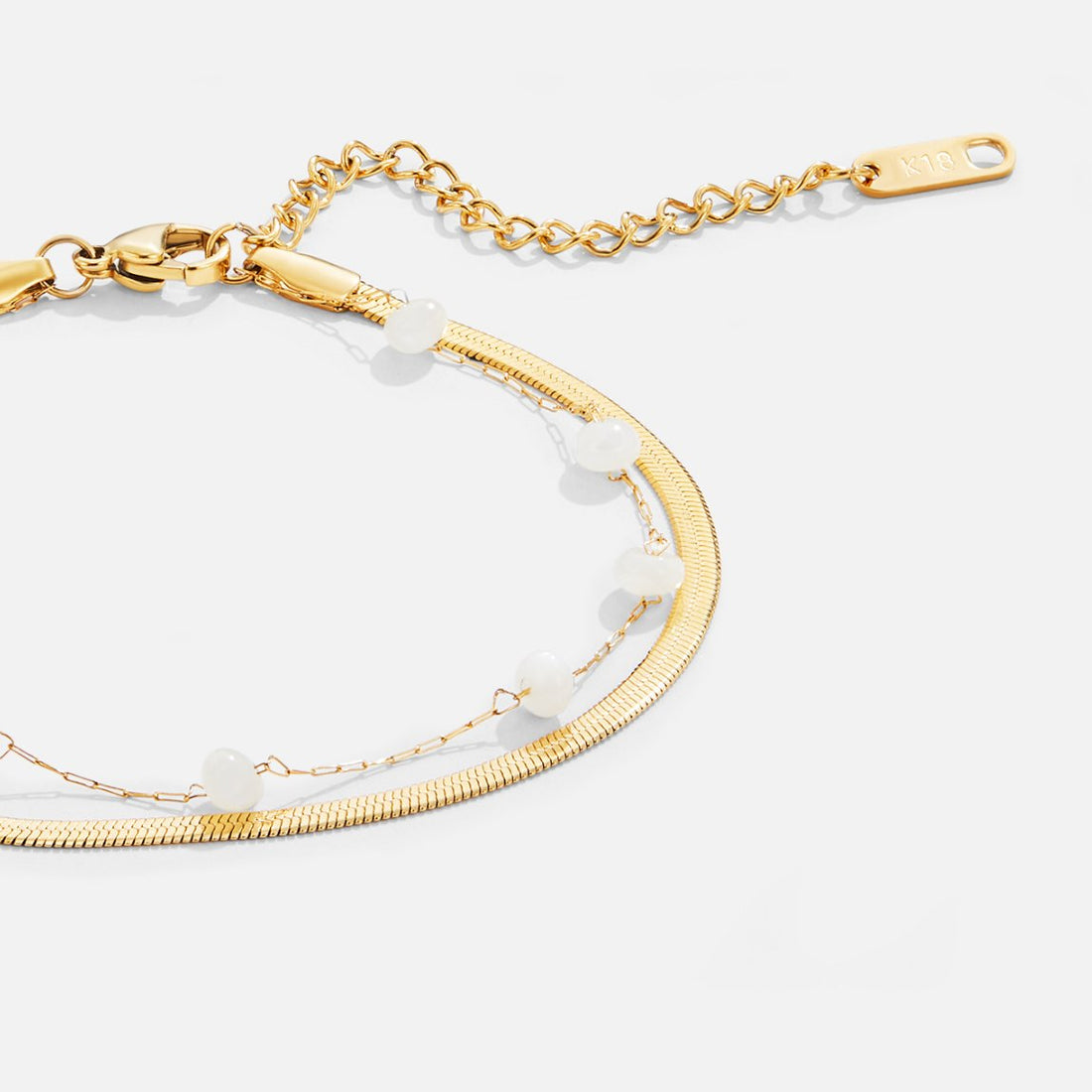 Layered Snake Chain Anklet