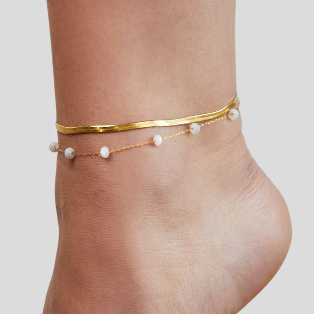 Layered Snake Chain Anklet