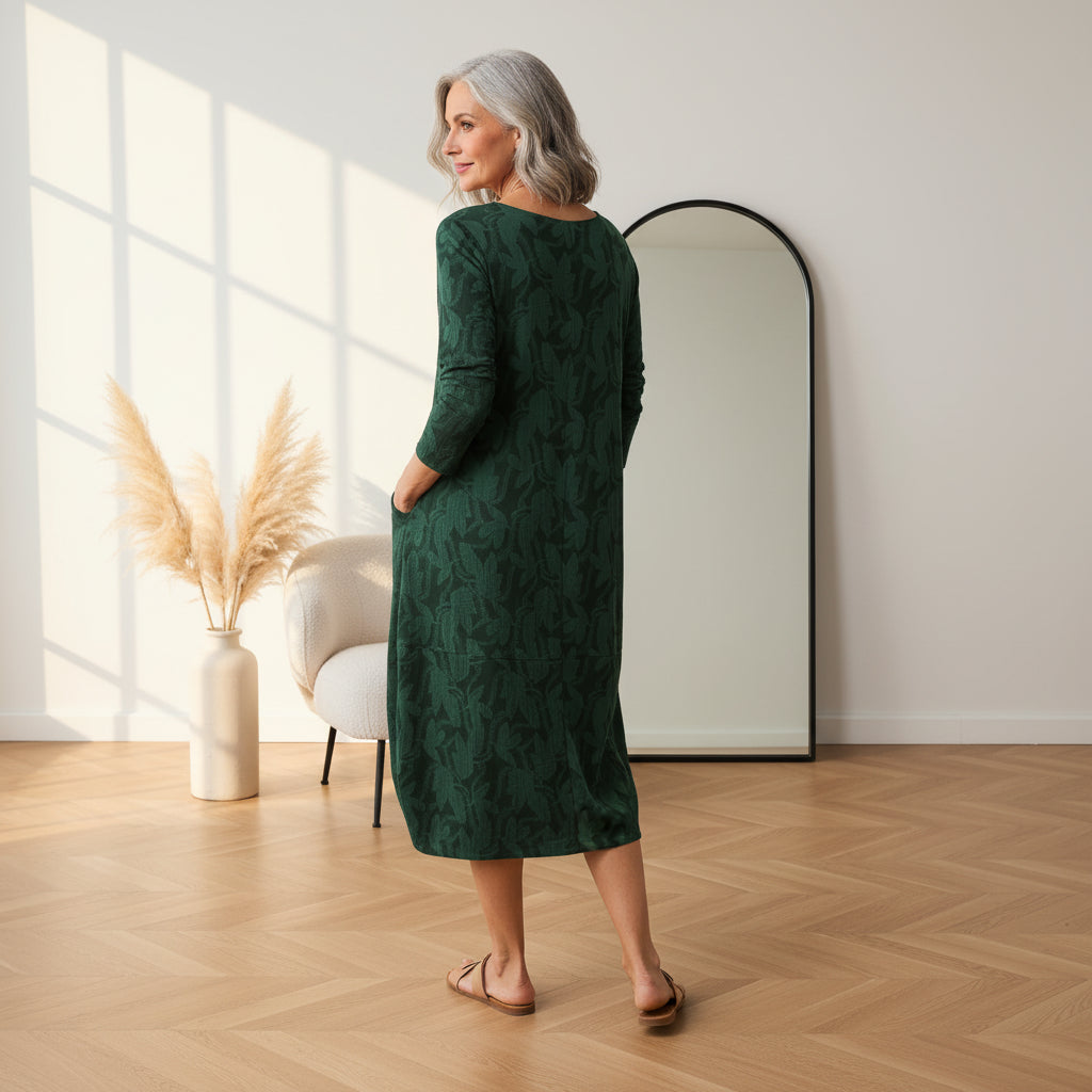Aurora™ | Elegant Winter Dress with Round Neck