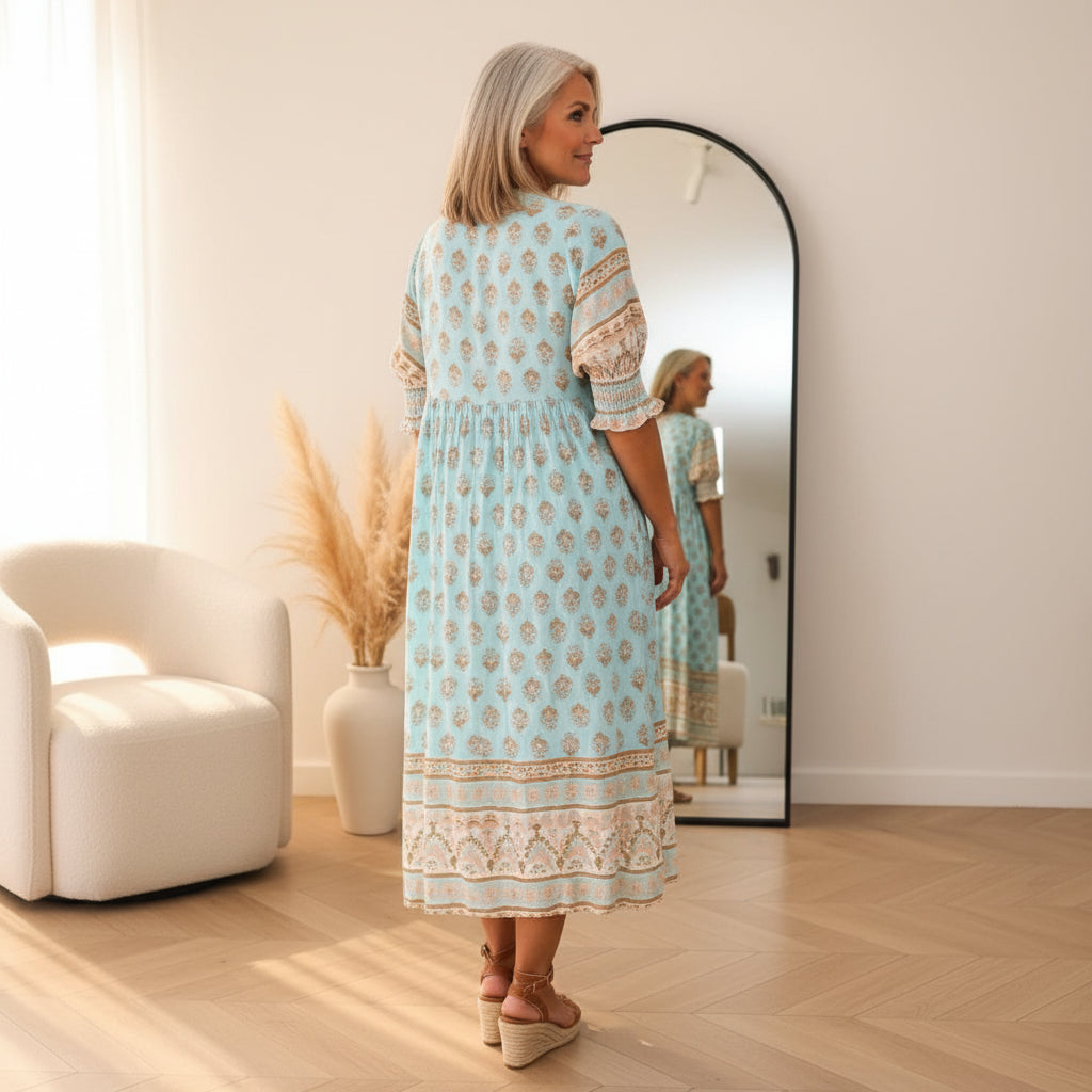Audrey™ | Boho Midi Dress with Tassels