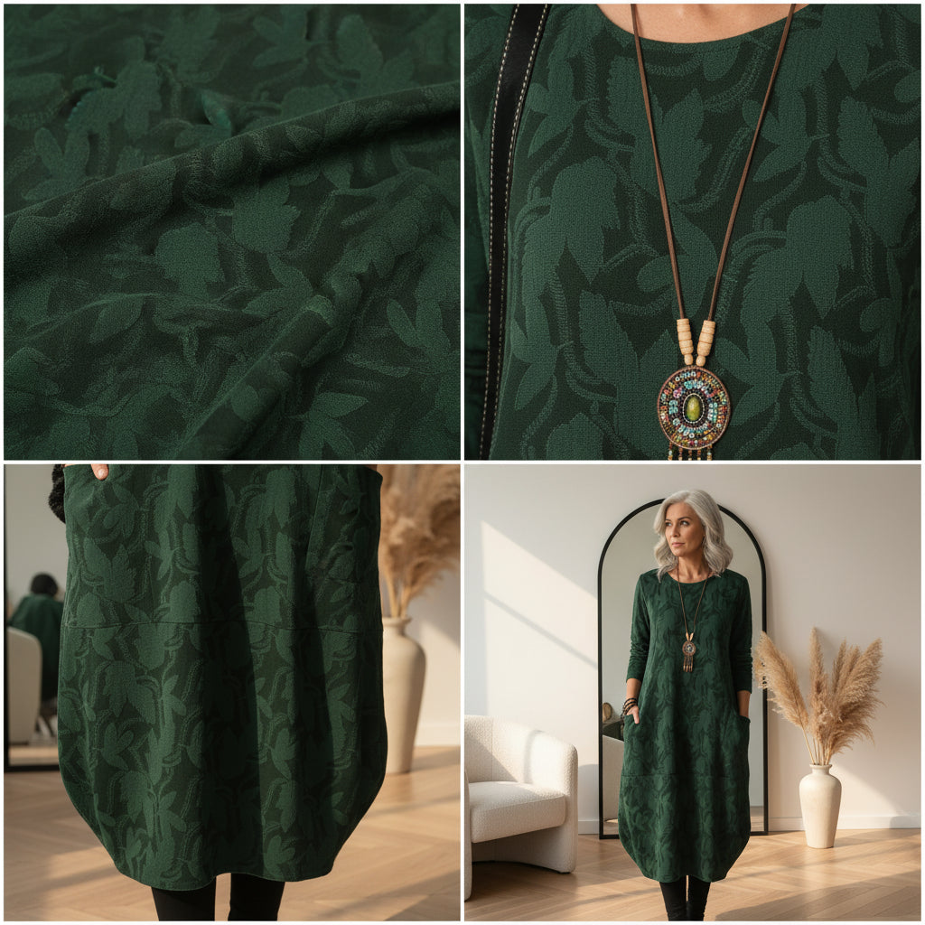 Aurora™ | Elegant Winter Dress with Round Neck