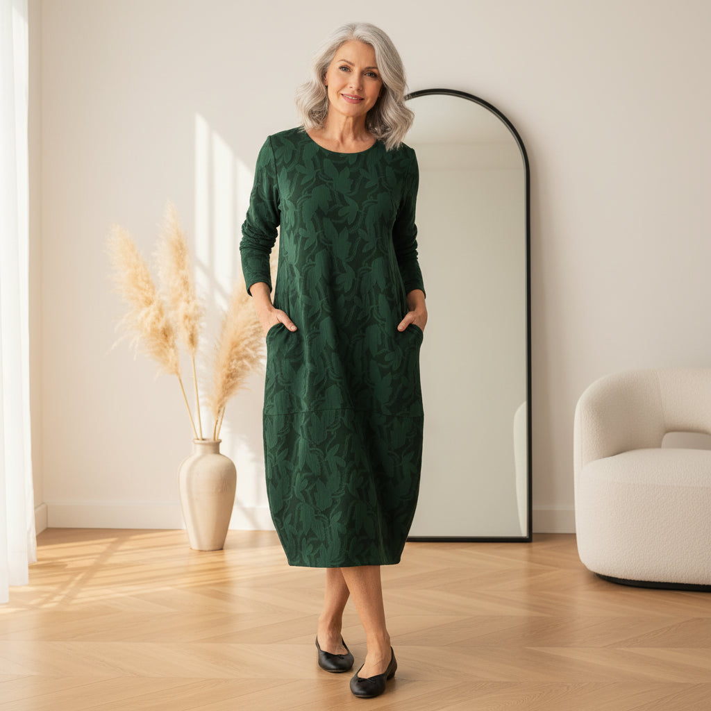 Aurora™ | Elegant Winter Dress with Round Neck