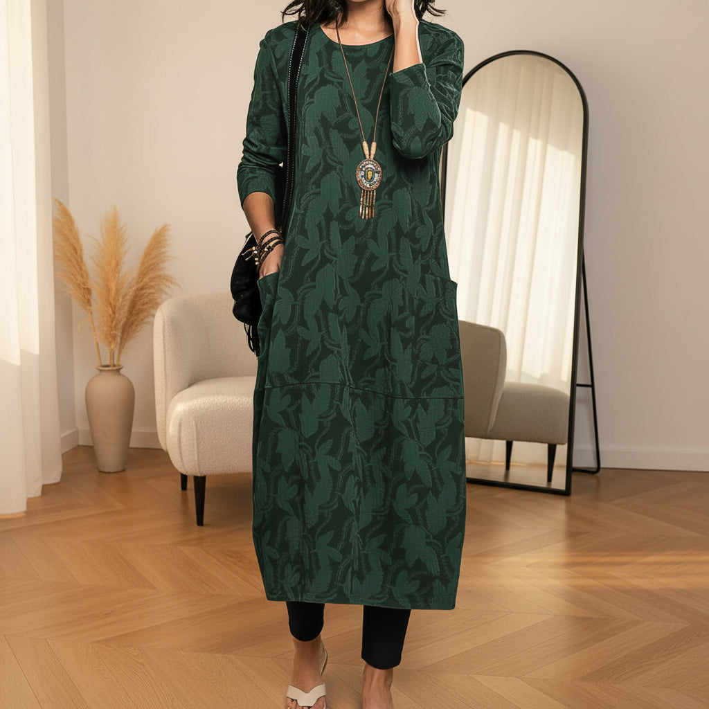 Aurora™ | Elegant Winter Dress with Round Neck