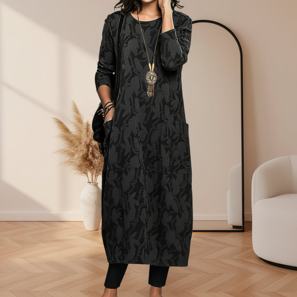 Aurora™ | Elegant Winter Dress with Round Neck