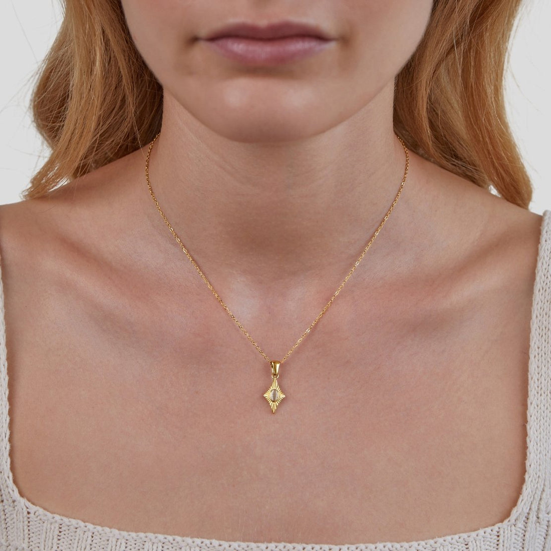 Luna White Opal Necklace
