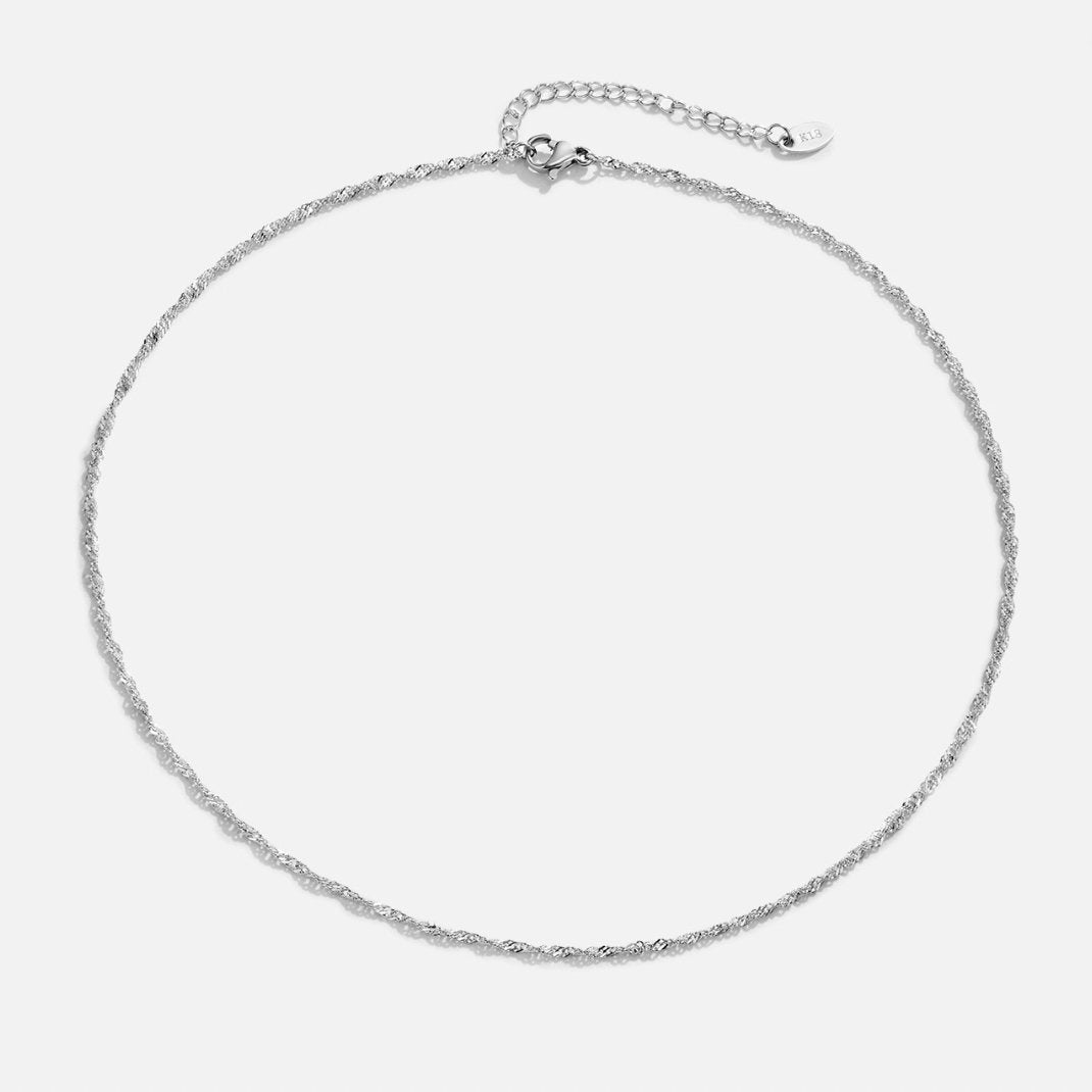 Mila Twist Moon Chain Necklace