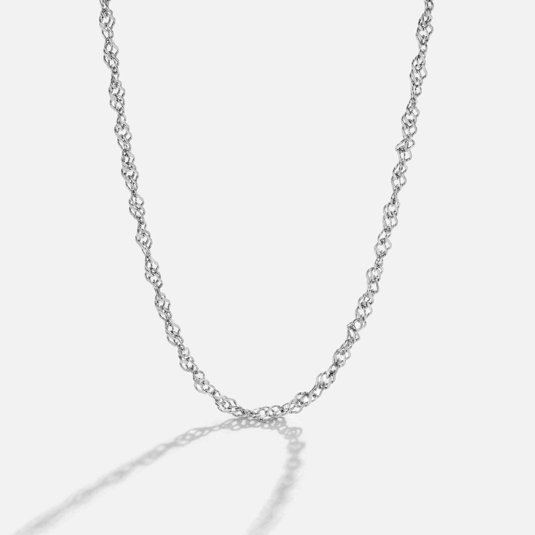 Mila Twist Moon Chain Necklace
