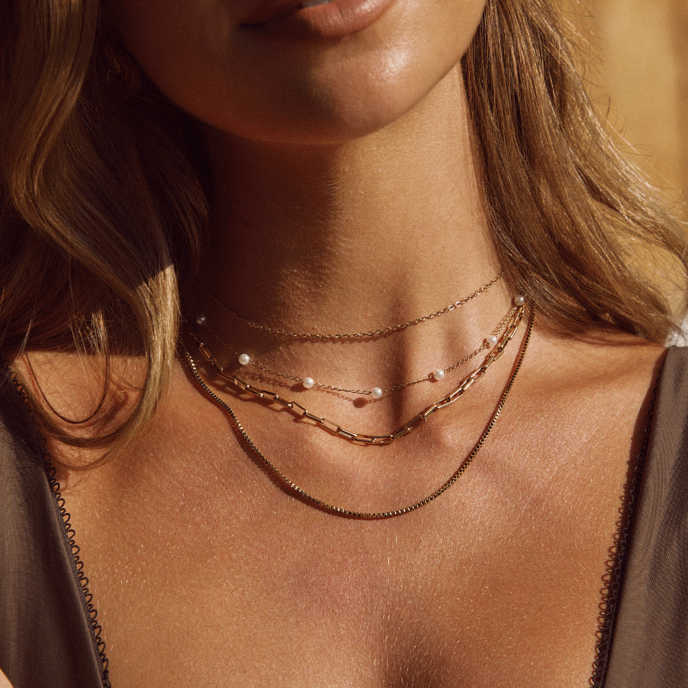 Nura Pearl Charm Necklace