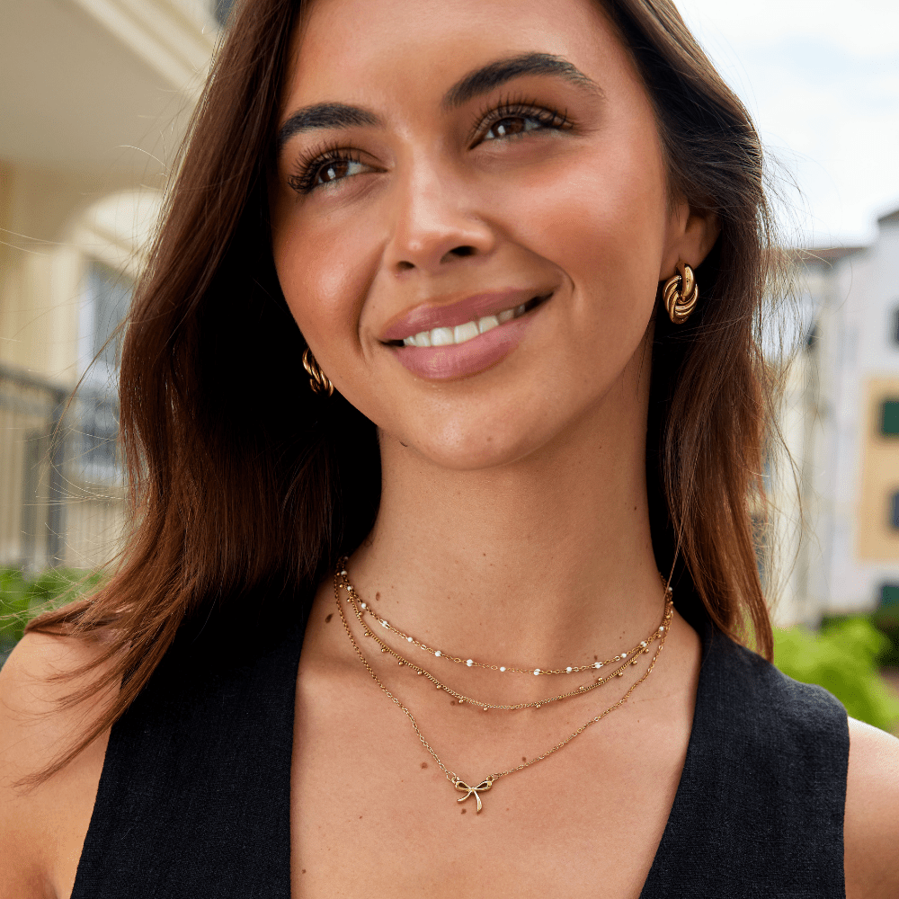 Serenity Bow Pendant Necklace