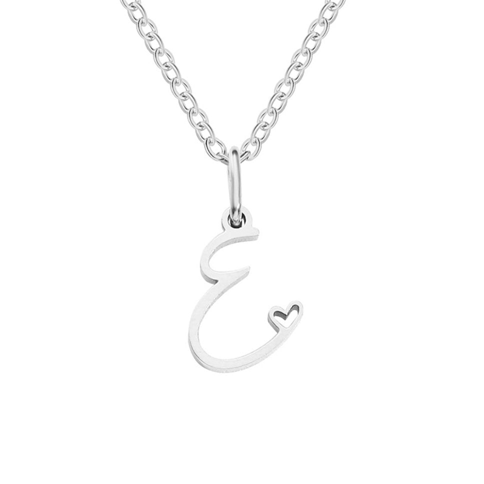 Kaylee Letter Heart Necklace