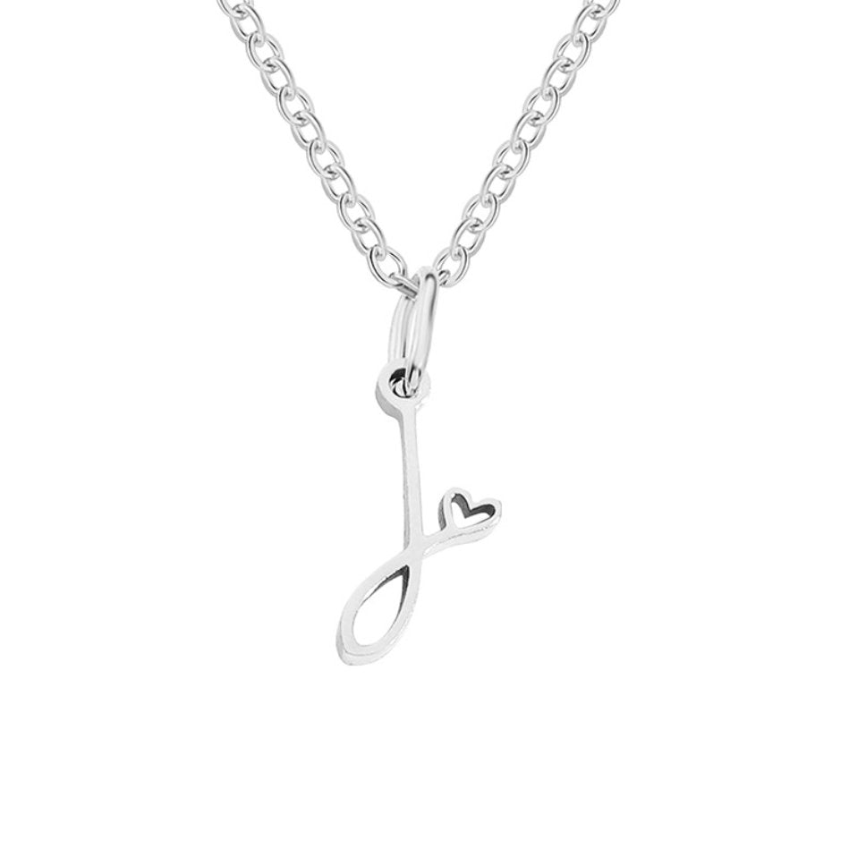 Kaylee Letter Heart Necklace