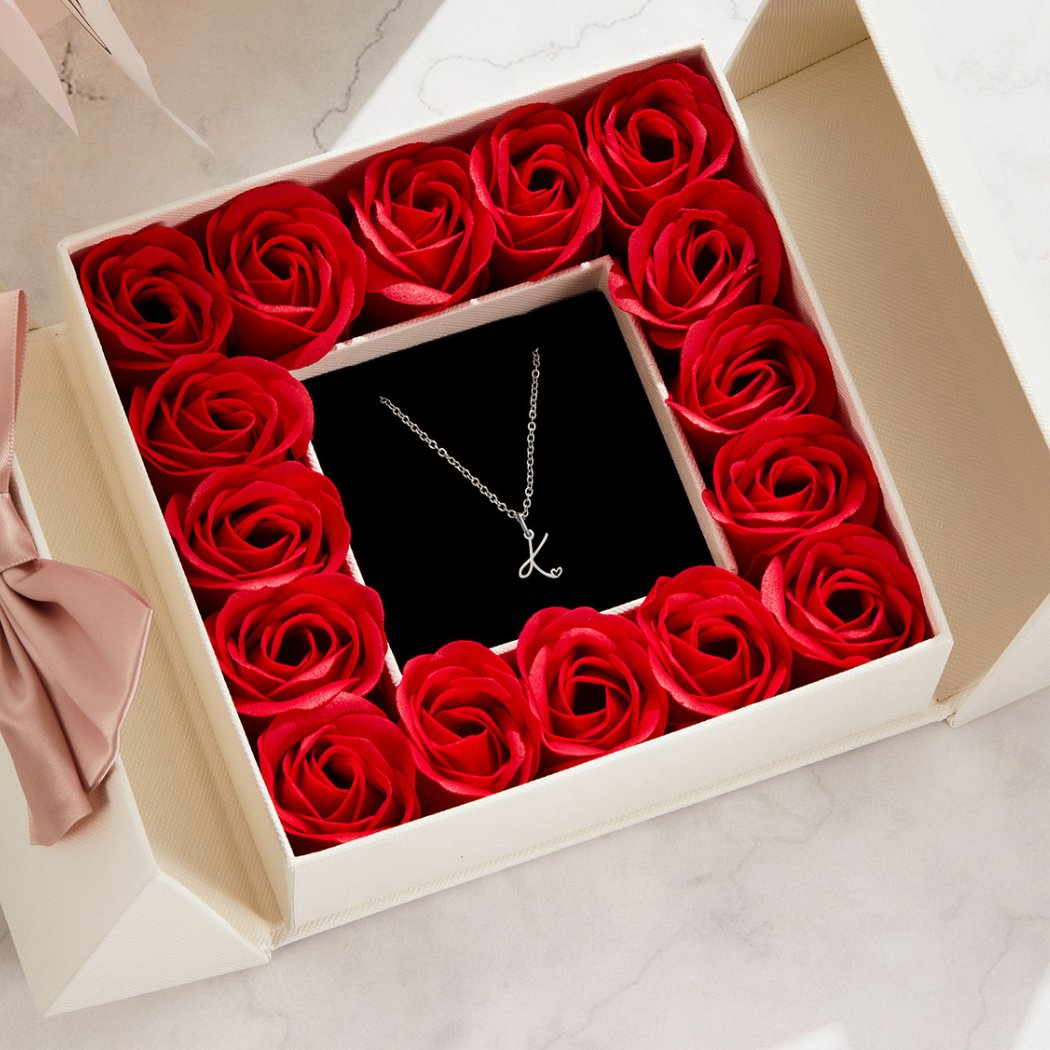 Kaylee Letter Heart Necklace