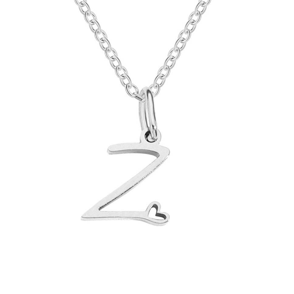 Kaylee Letter Heart Necklace