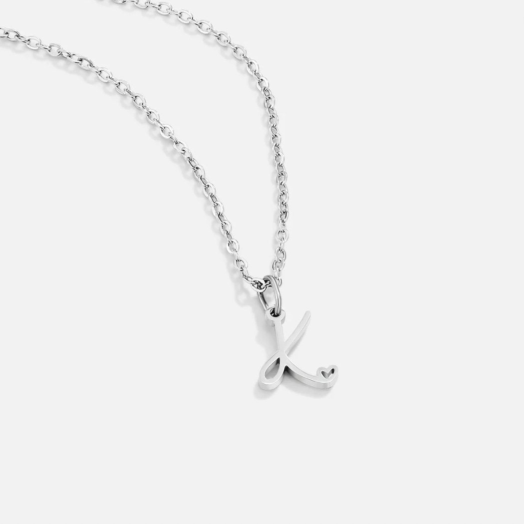 Kaylee Letter Heart Necklace