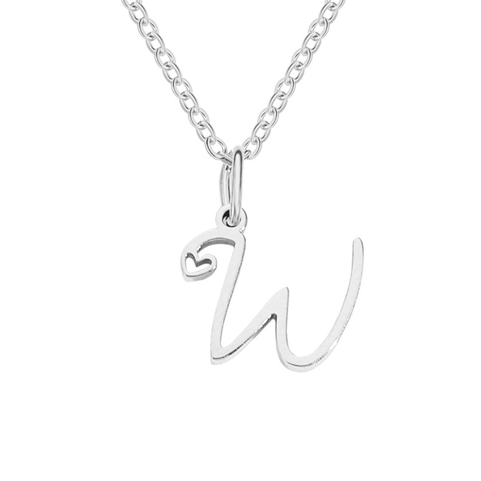 Kaylee Letter Heart Necklace