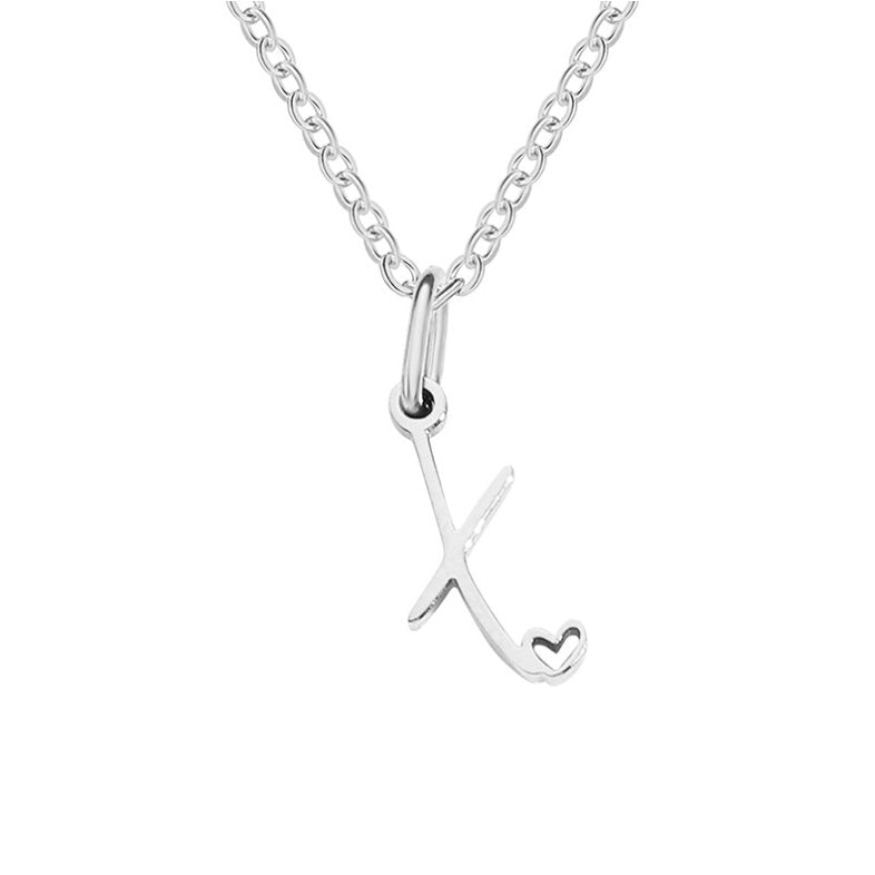 Kaylee Letter Heart Necklace