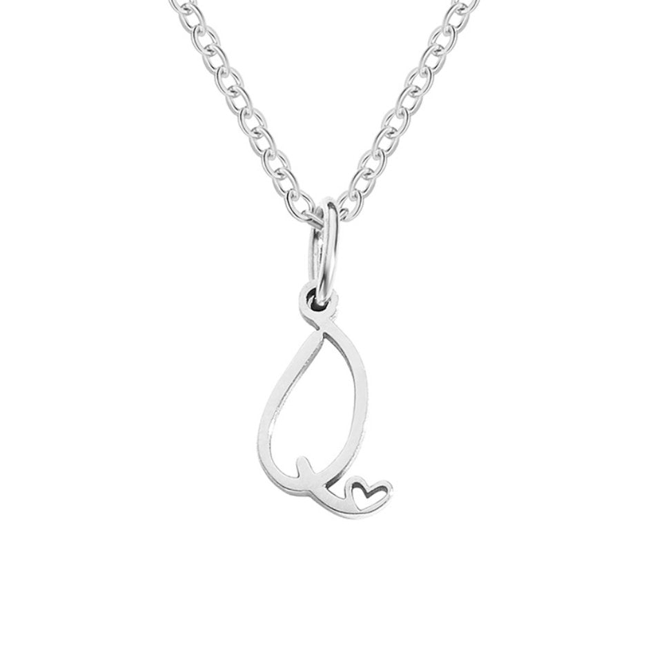 Kaylee Letter Heart Necklace