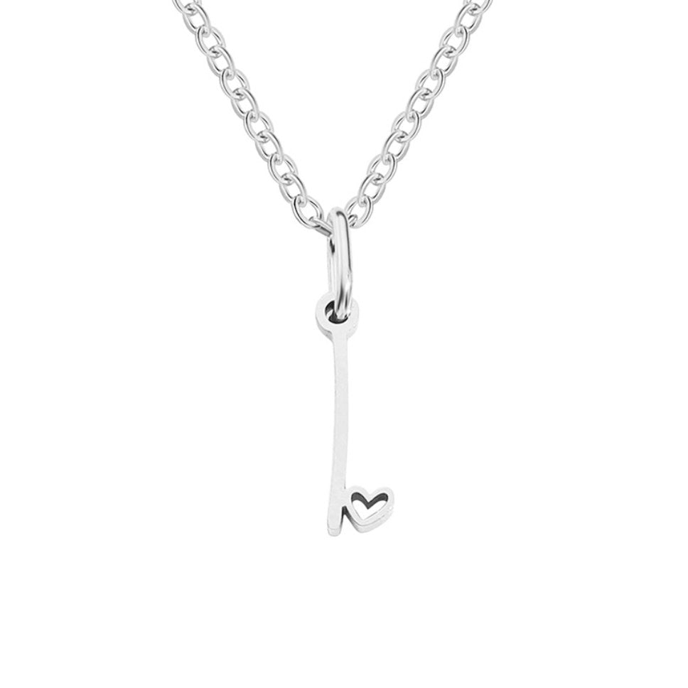 Kaylee Letter Heart Necklace