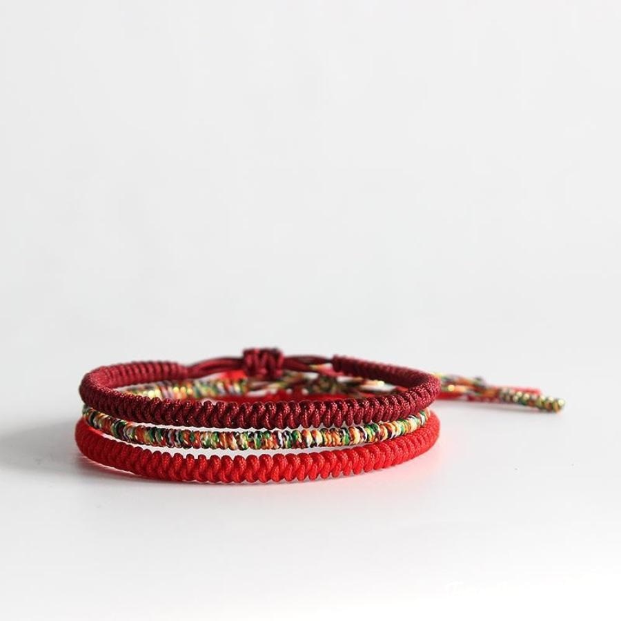 Tibetan Buddhist Handmade Lucky Knots Bracelet