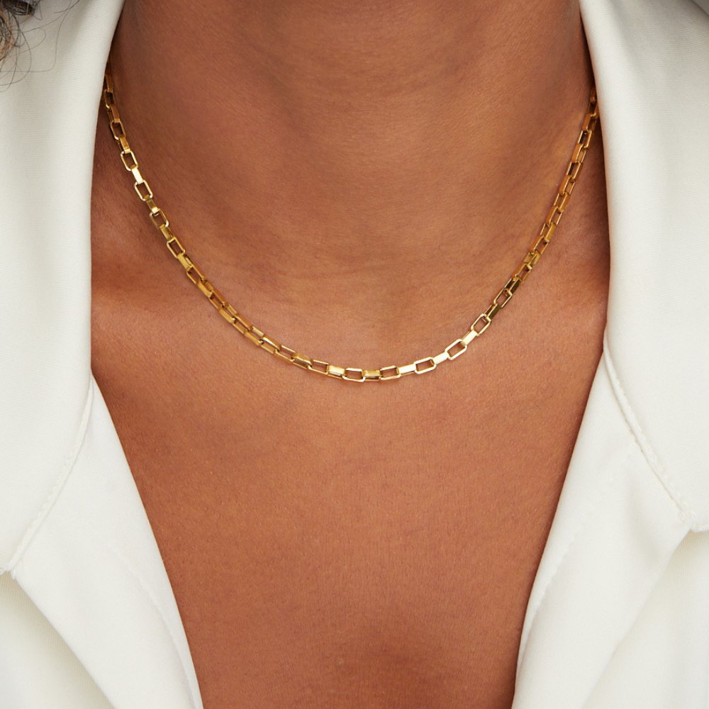 Venna Rectangles Chain Necklace